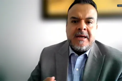 Captura de pantalla de la sesión virtual