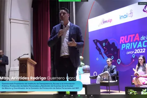 Captura de pantalla de la sesión virtual