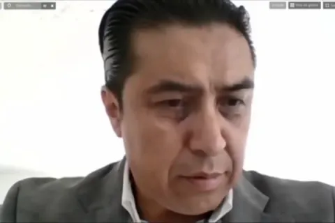 Captura de pantalla de la sesión virtual