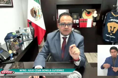 Captura de pantalla de la sesión virtual