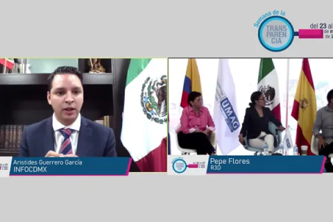 Captura de pantalla de la sesión virtual
