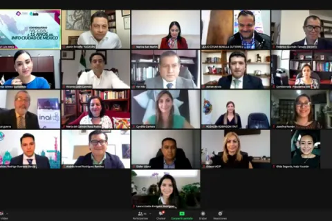Captura de pantalla de la sesión virtual
