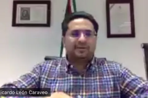 Captura de pantalla de la sesión virtual