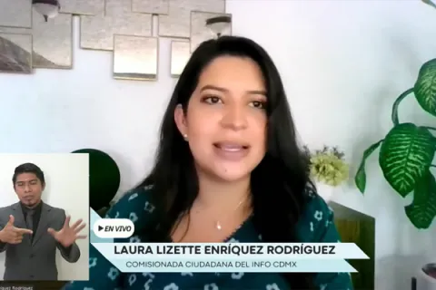 Captura de pantalla de la sesión virtual