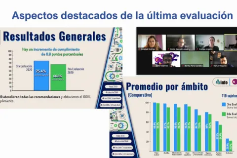 Captura de pantalla de la sesión virtual