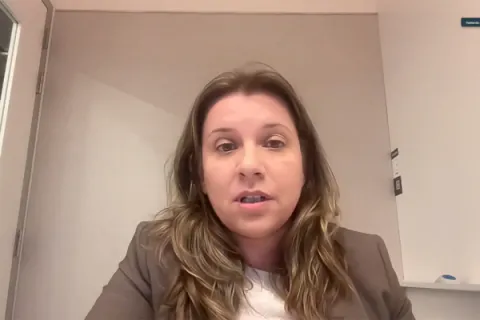 Captura de pantalla de la sesión virtual