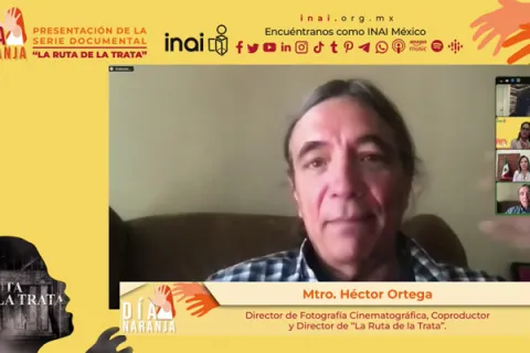 Captura de pantalla de la sesión virtual