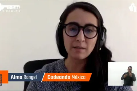 Captura de pantalla de la sesión virtual