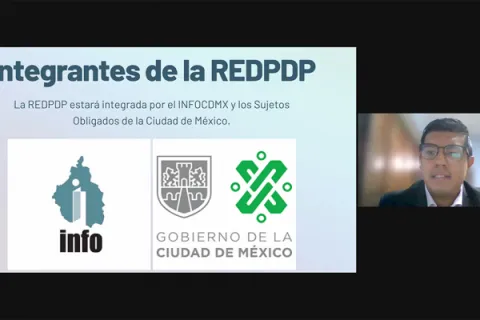 Captura de pantalla de la sesión virtual