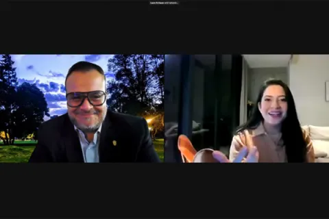 Captura de pantalla de la sesión virtual