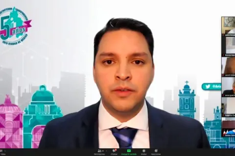 Captura de pantalla de la sesión virtual