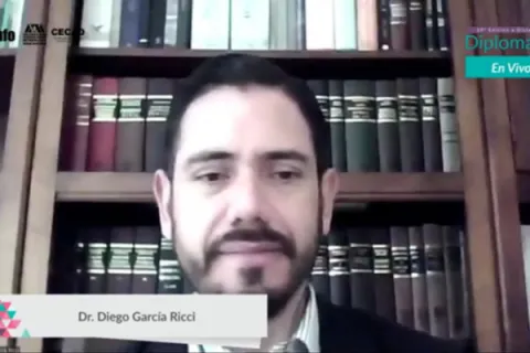 Captura de pantalla de la sesión virtual