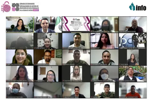 Captura de pantalla de la sesión virtual