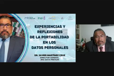 Captura de pantalla de la sesión virtual