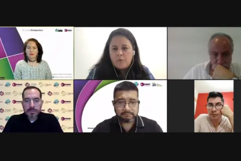 Captura de pantalla de la sesión virtual