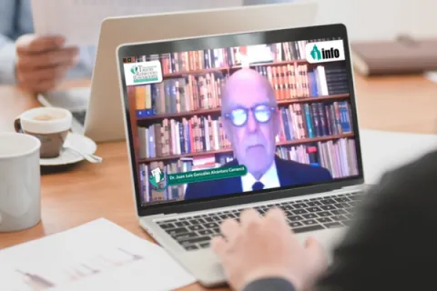 Captura de pantalla de la sesión virtual
