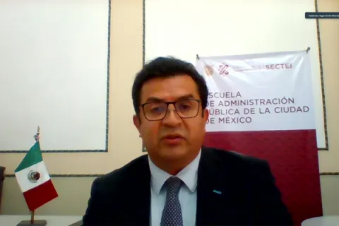 Captura de pantalla de la sesión virtual