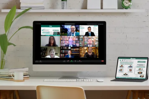 Captura de pantalla de la sesión virtual