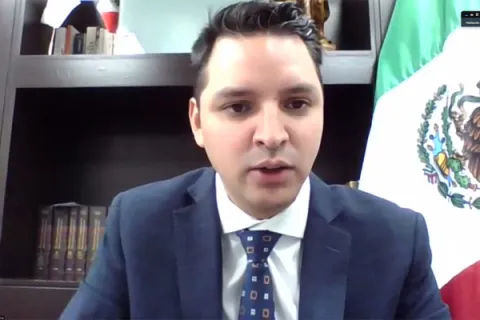 Captura de pantalla de la sesión virtual
