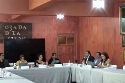 Captura de pantalla de la sesión virtual