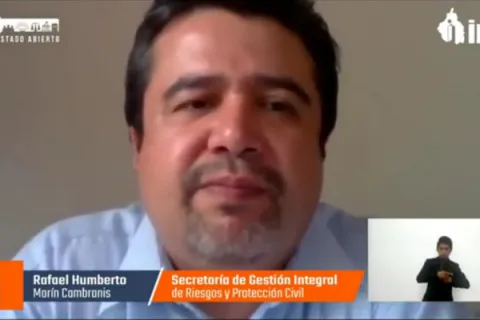 Captura de pantalla de la sesión virtual