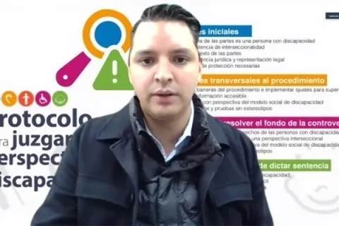 Captura de pantalla de la sesión virtual