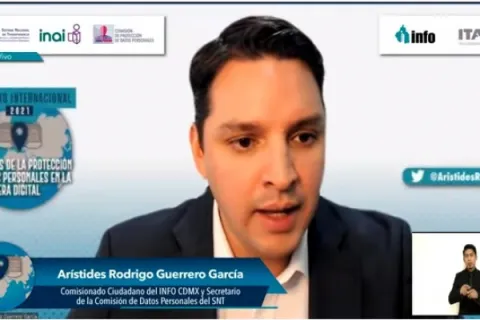 Captura de pantalla de la sesión virtual