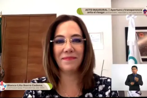 Captura de pantalla de la sesión virtual
