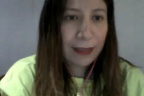 Captura de pantalla de la sesión virtual