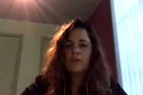 Captura de pantalla de la sesión virtual