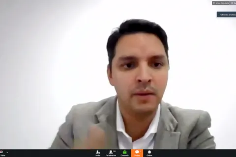 Captura de pantalla de la sesión virtual