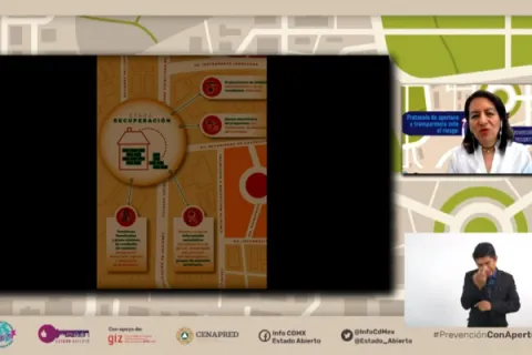 Captura de pantalla de la sesión virtual