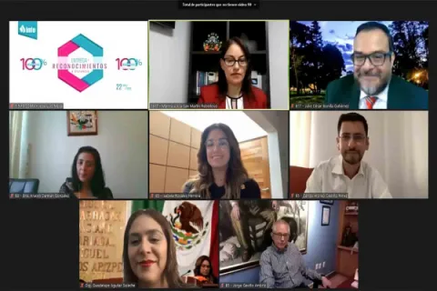 Captura de pantalla de la sesión virtual