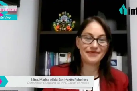 Captura de pantalla de la sesión virtual