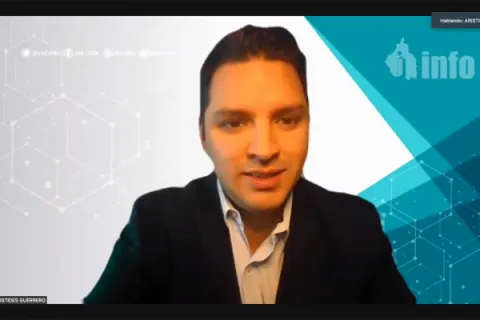 Captura de pantalla de la sesión virtual