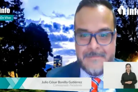 Captura de pantalla de la sesión virtual