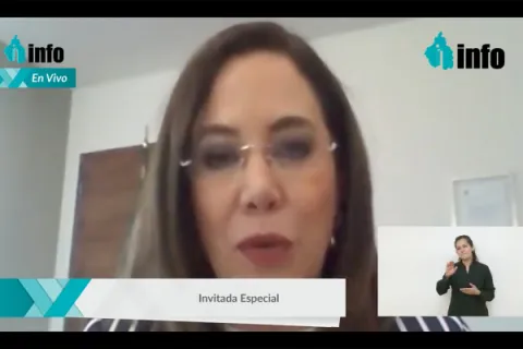 Captura de pantalla de la sesión virtual