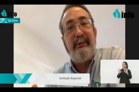 Captura de pantalla de la sesión virtual