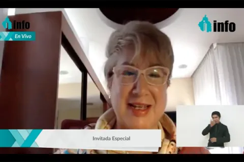 Captura de pantalla de la sesión virtual