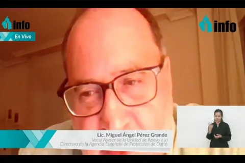 Captura de pantalla de la sesión virtual