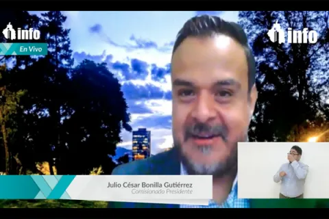 Captura de pantalla de la sesión virtual