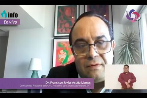 Captura de pantalla de la sesión virtual