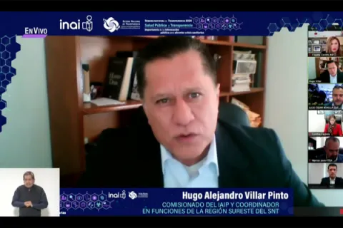 Captura de pantalla de la sesión virtual