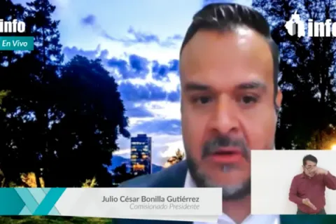 Captura de pantalla de la sesión virtual