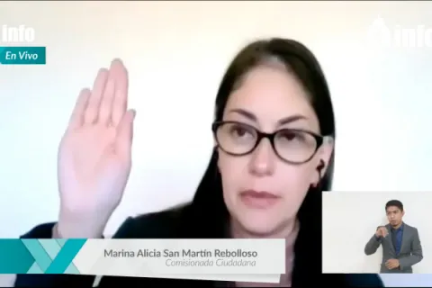Captura de pantalla de la sesión virtual