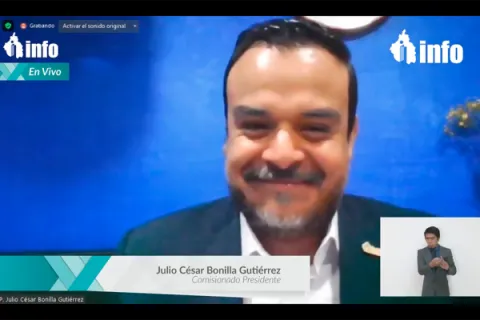 Captura de pantalla de la sesión virtual
