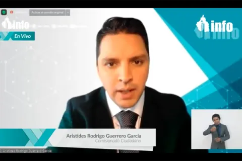 Captura de pantalla de la sesión virtual