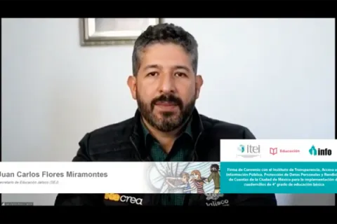 Captura de pantalla de la sesión virtual
