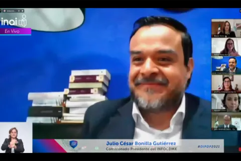 Captura de pantalla de la sesión virtual