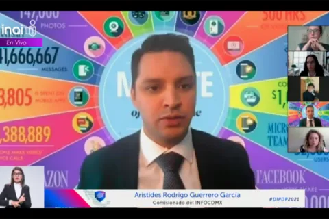 Captura de pantalla de la sesión virtual